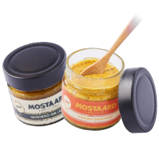 Mostaard mosterd-dille of honing-mosterd dip